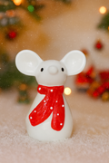 Festive Mouse Figurine